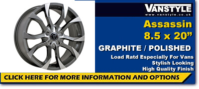 Wolfrace Assassin Graphite 20x8.5" 5x120 VW T5