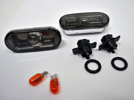 Side Repeaters \'Smooth\' Clear or Black, VW T5, Caravelle & Caddy