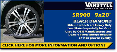 SR900 Black Diamond 20x9" 5x120 VW T5
