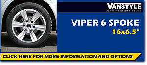 VIPER VAN 16x6.5 Brite Metal VW Crafter
