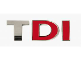 Emblem TDI Chrome-Red-Red