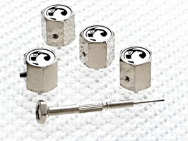 Anti-Theft Valve Caps - Set of 4 - Vauxhall