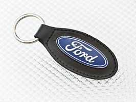 Leather Key Ring - Ford Logo