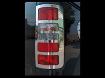 Rear Light Cover Set Stainless Steel - Ford CONNECT 03-10