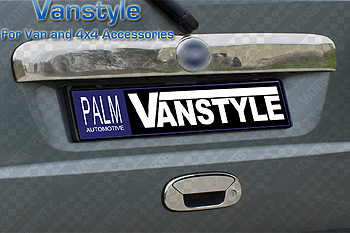 Stainless Steel Rear Grab Handle Cover Fiat Doblo, 2000-ON