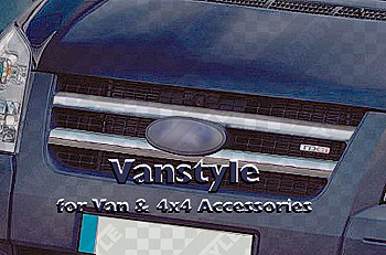 Front Grille Covers Stainless Steel Ford TRANSIT 2006-on