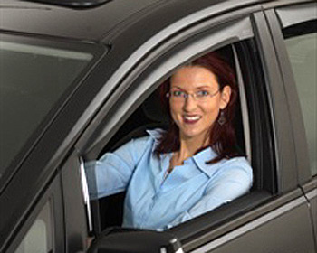 Climair Side Wind Deflectors FRONT A6, 4-door, 1997-04