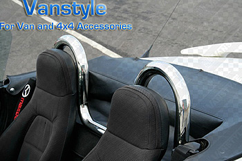 Mazda MX5/Eunos Stainless Steel Roll Hoops