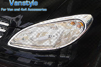 Chrome Headlights Surround Set Vito, Viano 03-11