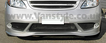 SportMAX FRONT BUMPER WITH LAMPS VTO VIANO 2003-Unpainted GRP
