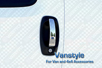 Door Handle Cover Set Stainless Steel - Bipper Nemo Fiorino Qubo
