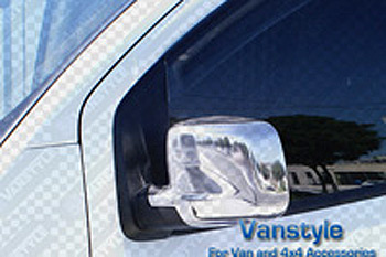 Chrome Mirror Cover Set Bipper Nemo Fiorino Qubo NEW 2008-ON
