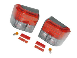 Rear Light Set, Half Smoked With LED, VW T4 & Caravelle, 1990>03