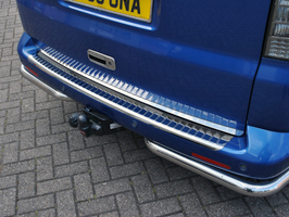 Stainless Steel Rear Bumper Protector VW T5 03-09 & 2010>