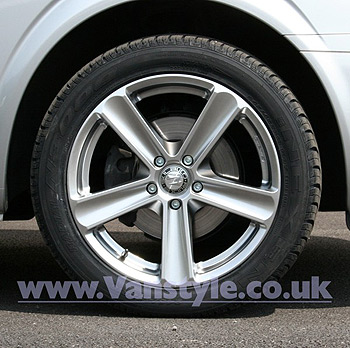 SR1100 Wheel 17x7.5 Brite Metal Set of 4 - 5x112 Galaxy - Alhamb