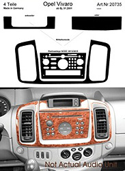 Dash Kit Audio Console for CD30 MPV Vivaro Only