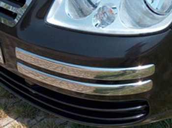 Polished Front Bumper Corners - VW Caddy 04-10