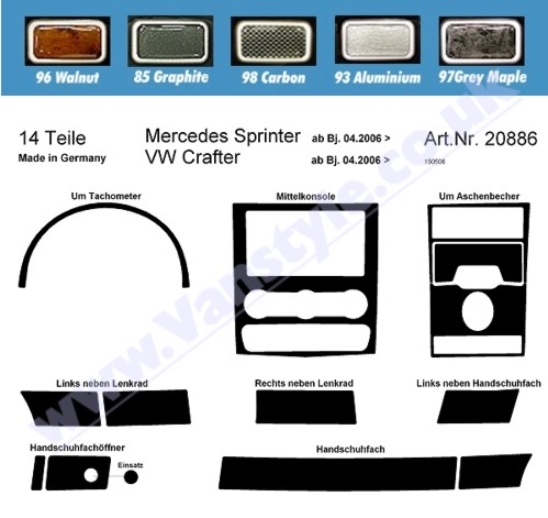 Vw Crafter Interior. Dash VW Crafter Sprinter