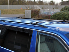 VW T5 Aluminium Cross Bar and Foot Pack Kit (Long)
