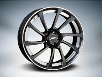 ABT VW T5 T6 8.5x19\" Black Metal With Polished Lip Wheel Package