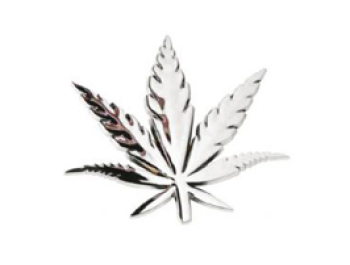 Emblem Marijuana Chrome