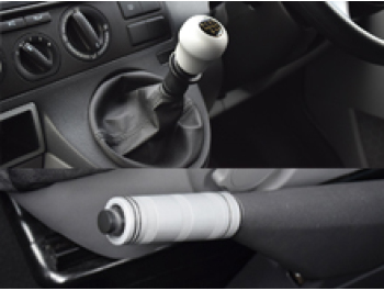 VW T5 03-15 Aluminium Gear Stick Knob + Hand Brake Cover Kit