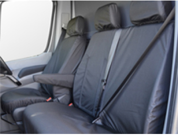 100% Waterproof Tailored Black Seat Covers Crafter / Sprinter