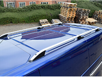 Ford Transit MK8 Aluminium Silver Roof Styling Bars 2014-2019>