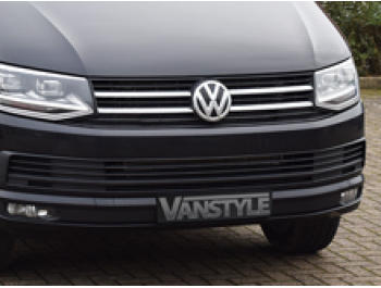 VW T6 Trend/Highline 2Pcs Stainless Front Grille Trim