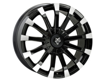 Wolfrace Renaissance Black & Polished 18\" VW T5 T6 Wheels & Tyre