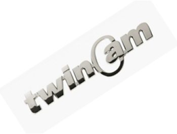 TwinCam Chrome Badge