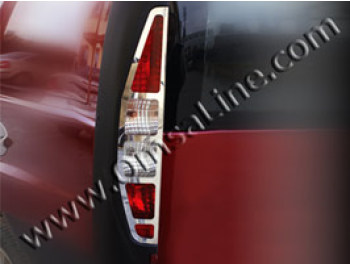 Stainless Steel Rear Light Covers, Fiat Doblo 2001>2005