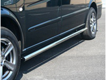 Safety Sidebars Polished Hyundai H200 2000- Chrome End Caps