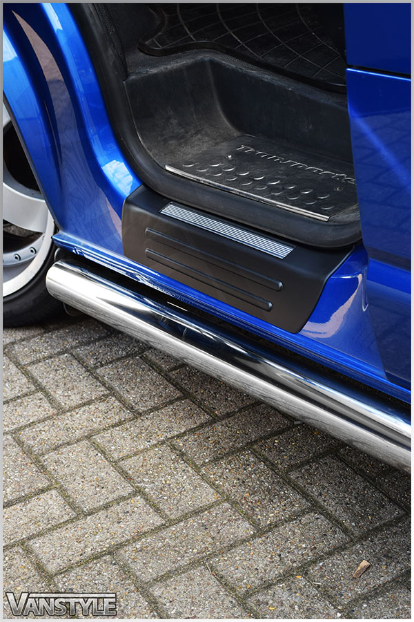 VW Front ABS Sill Entry Kick Plate Guards T5 0315 T6 15 Vanstyle