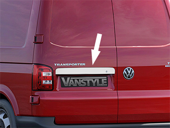 Rear Grab Handle Cover Stainless Steel - VW T5 Twin Rear Door