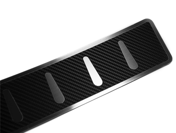 Carbon Foiled Stainless Steel Rear Bumper Protector - VW T5