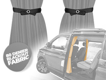Tailored Blackout Curtain - Grey - Cab Divider - VW T5 T6 03>