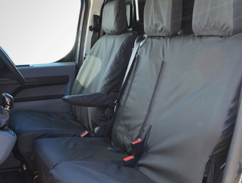 Black Waterproof Tailored Seat Covers - Dispatch/Expert/Proace