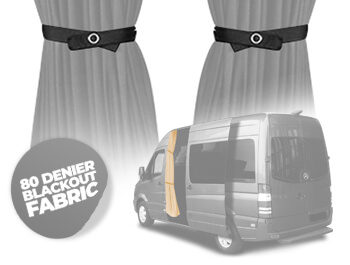 Tailored Blackout Curtain - Grey - Cab Divider - Sprinter/Craft