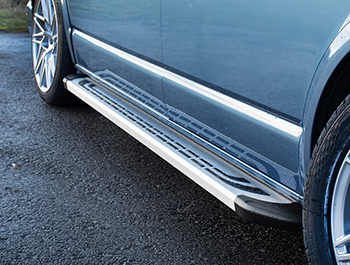Silver Thoresby Style Aluminium Side Step - Connect SWB 03>14