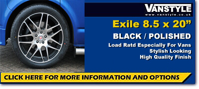 Calibre Exile Black-Polished 20" 5x118