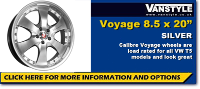 Calibre Voyage Silver 20x8.5" 5x118 Vivaro
