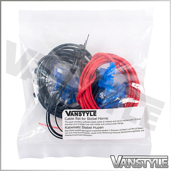 Stebel - 12V 24V Horn Wiring Kit - TM80 2 Nautilus - Vanstyle