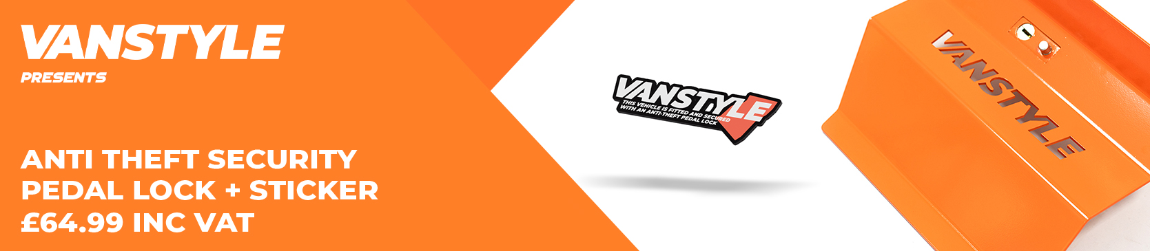 The all-new Vanstyle Pedal Lock is the last word in commercial vehicle security!
