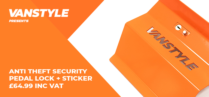 The all-new Vanstyle Pedal Lock is the last word in commercial vehicle security!