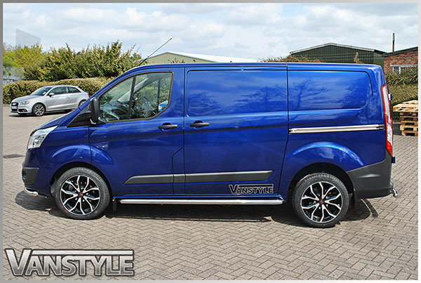 thumbnail image 2 of Custom Side Stripes / Text Sticker Set For Ford Tourneo Custom / Transit 2 of 5