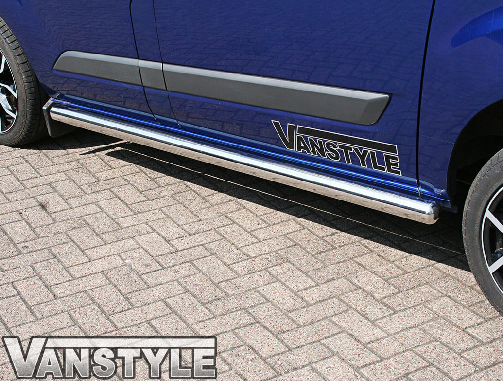 Side Bars Vanstyle 76mm Stainless - Ford Transit Custom