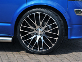 Calibre Altus 22\" Black & Polished Load Rated Alloy Wheels VW T5