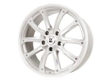 BK Racing BK201 Pearl White and Polished 18 VW T5 5x120