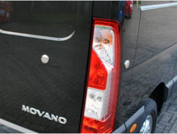 Stainless Steel 4 Piece Plug Covers - Master & Movano 2010>